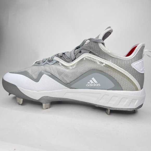 Adidas Icon VI 6 Boost Grey White Metal Baseball Cleats. Size 8. Style:EH2382.